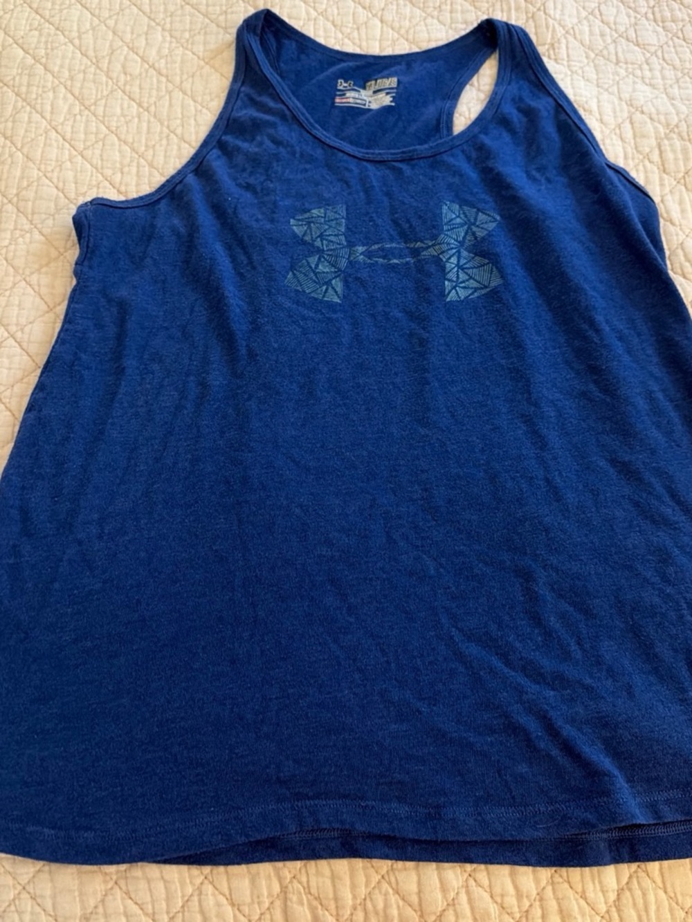Under Armour Women’s Navy Blue Geometric Logo Tank Top